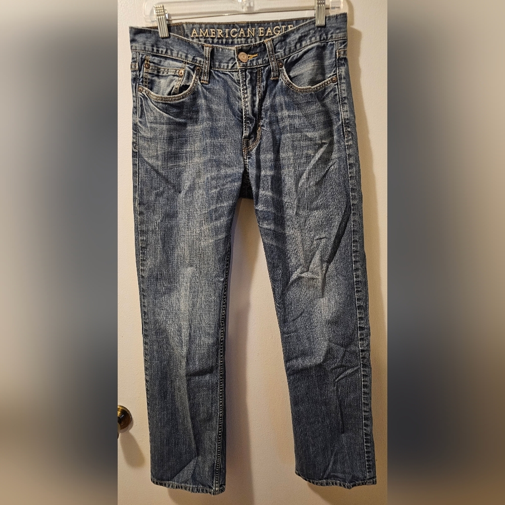 American Eagle Original Straight Jeans 100% Cotton Men's Size 30x30